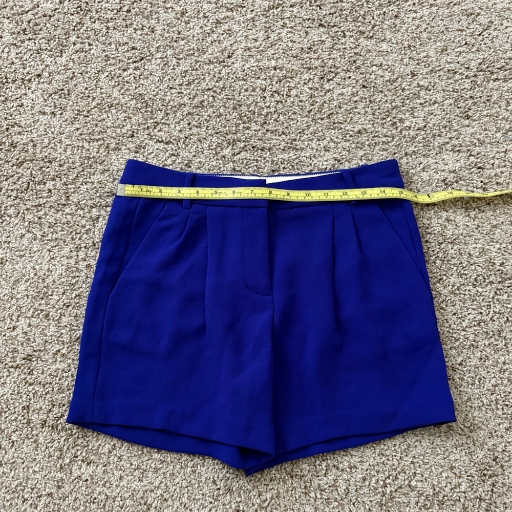 J. Crew High-Waist Royal Blue Pleated Women’s Shorts